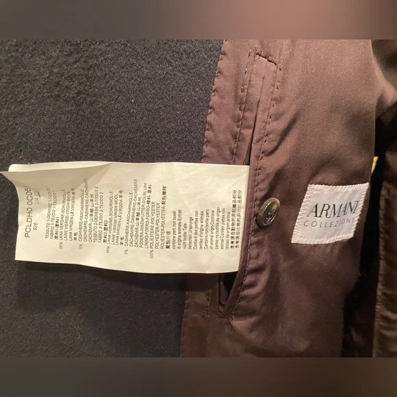 ARMANI COLLEZIONI DOUBLE BREASTED COAT